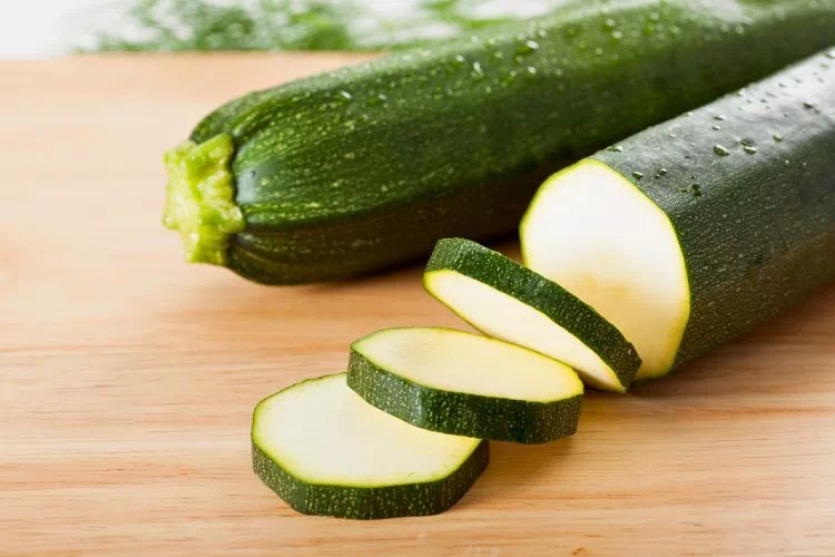 Courgette coupée